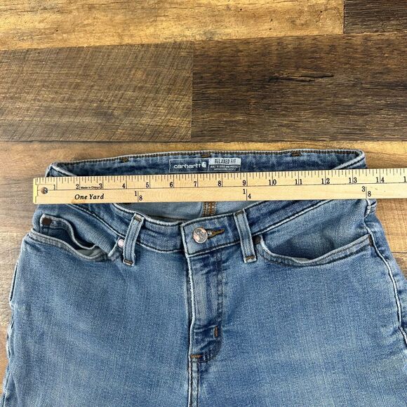 Carhartt jeans Womens size‎ 6 relaxed fit distressed straight - Picture 5 of 8